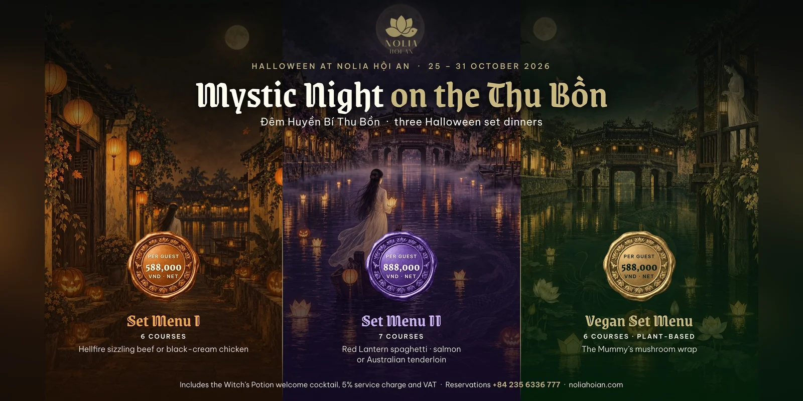 Halloween Menu — Mystic Night on the Thu Bồn